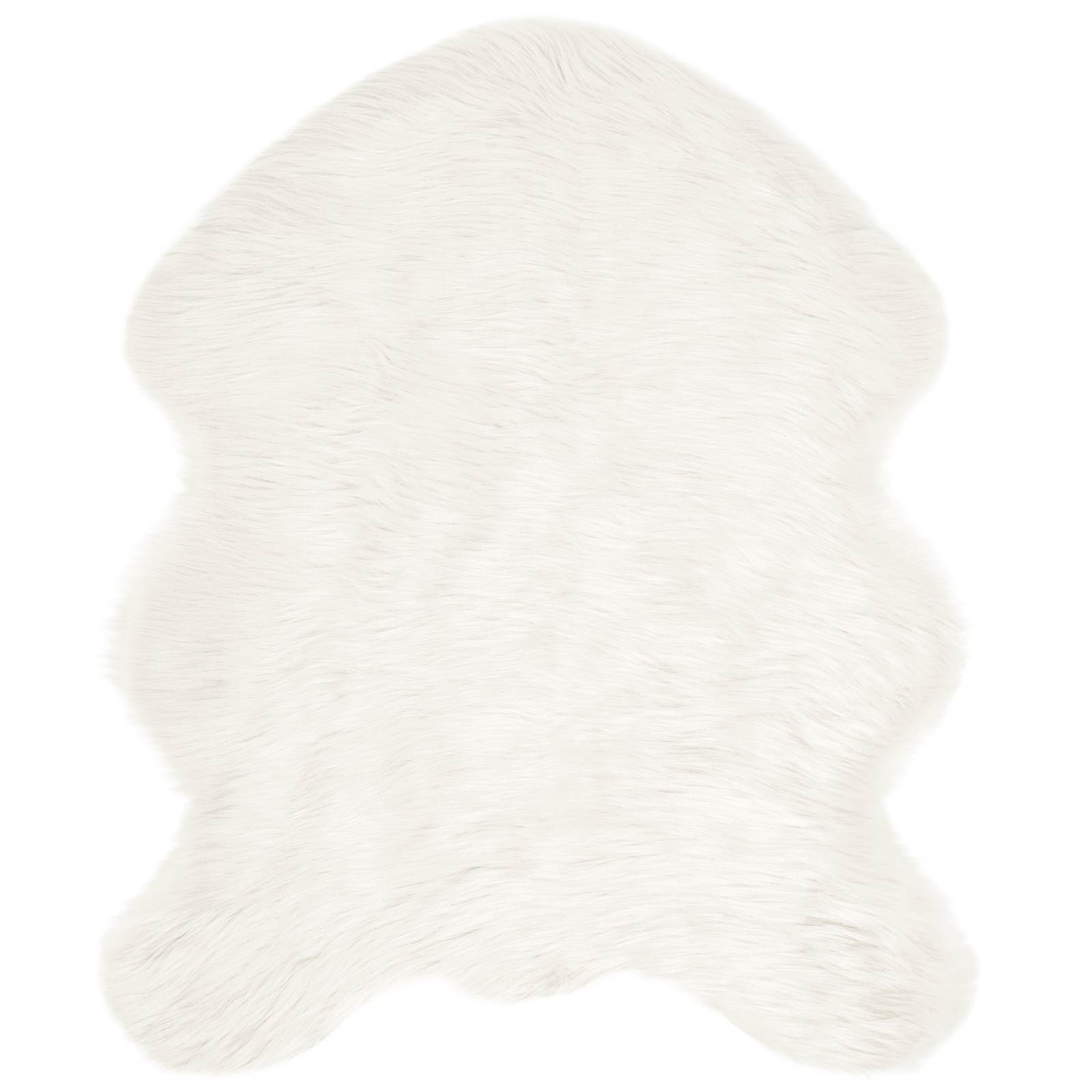 Tappeto in finta TAFALLA Bianco 50 x 80 cm Poliestere