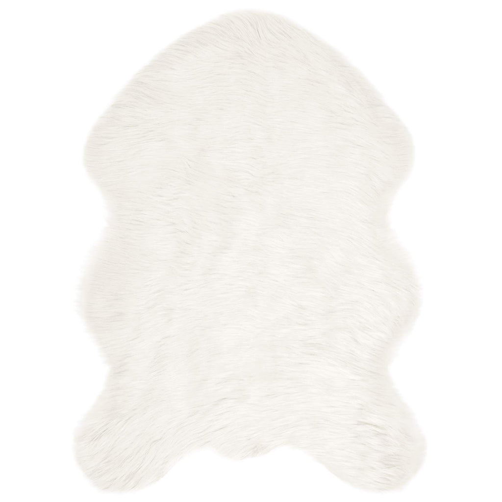 Tappeto in finta TAFALLA Bianco 60 x 90 cm Poliestere