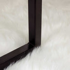 Tappeto in finta TAFALLA Bianco 80 x 120 cm Poliestere