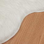 Tappeto in finta TAFALLA Bianco 80 x 120 cm Poliestere