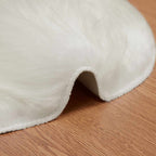 Tappeto in finta TAFALLA Bianco 80 x 120 cm Poliestere