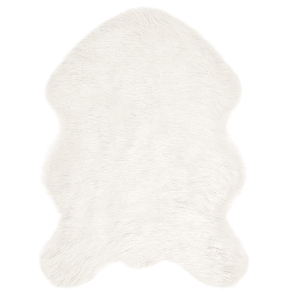 Tappeto in finta TAFALLA Bianco 80 x 120 cm Poliestere