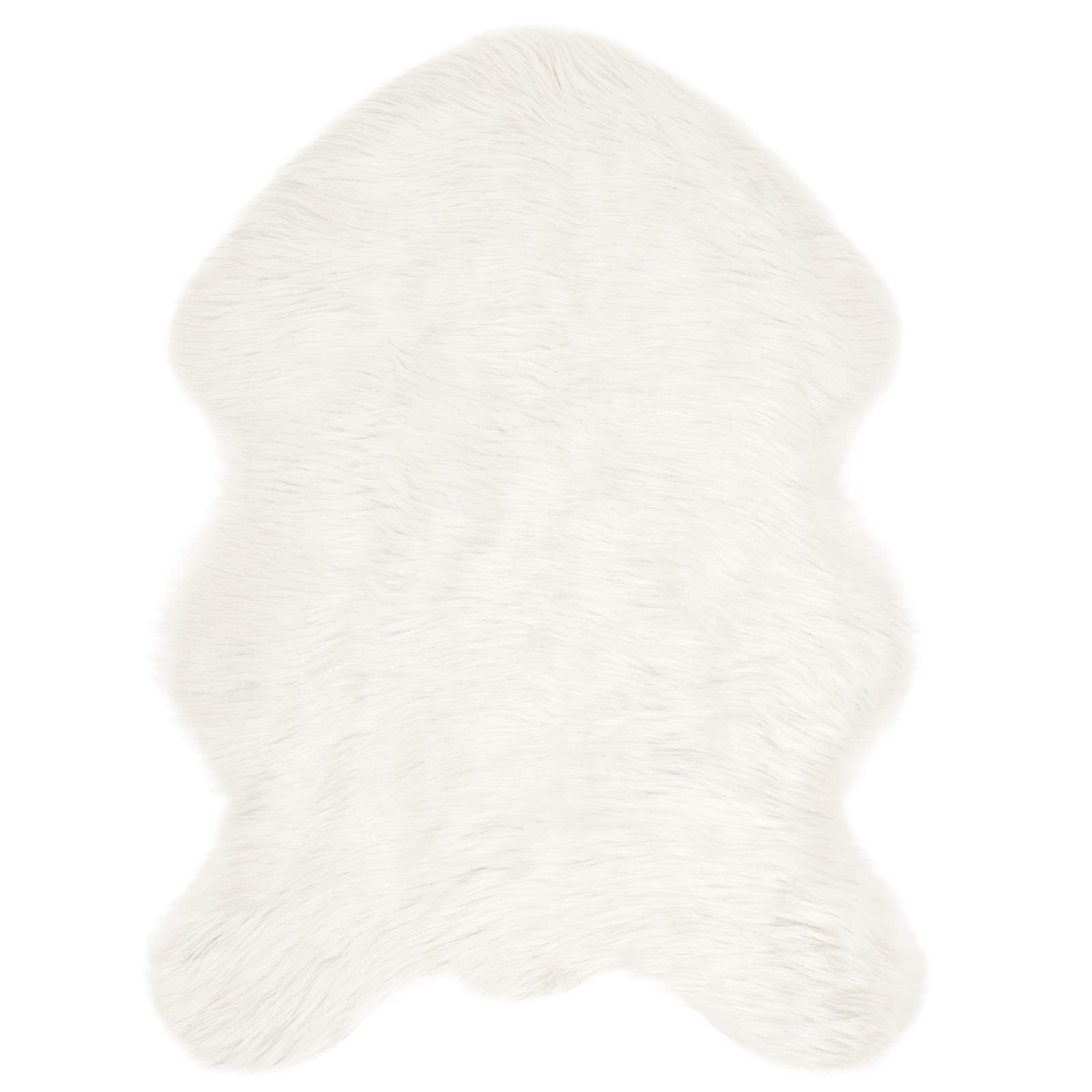 Tappeto in finta TAFALLA Bianco 80 x 120 cm Poliestere