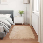 Tappeto in finta TAFALLA Beige 60 x 110 cm Poliestere