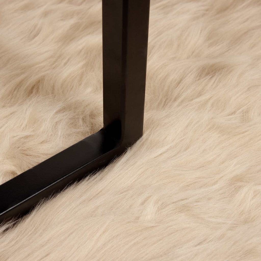 Tappeto in finta TAFALLA Beige 100 x 200 cm Poliestere