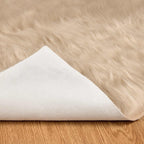 Tappeto in finta TAFALLA Beige 100 x 200 cm Poliestere