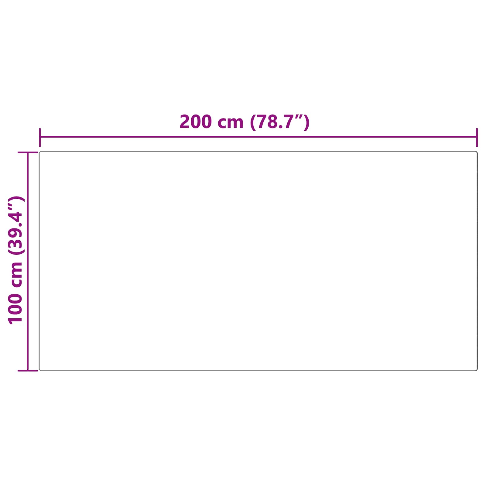 Tappeto in finta TAFALLA Beige 100 x 200 cm Poliestere