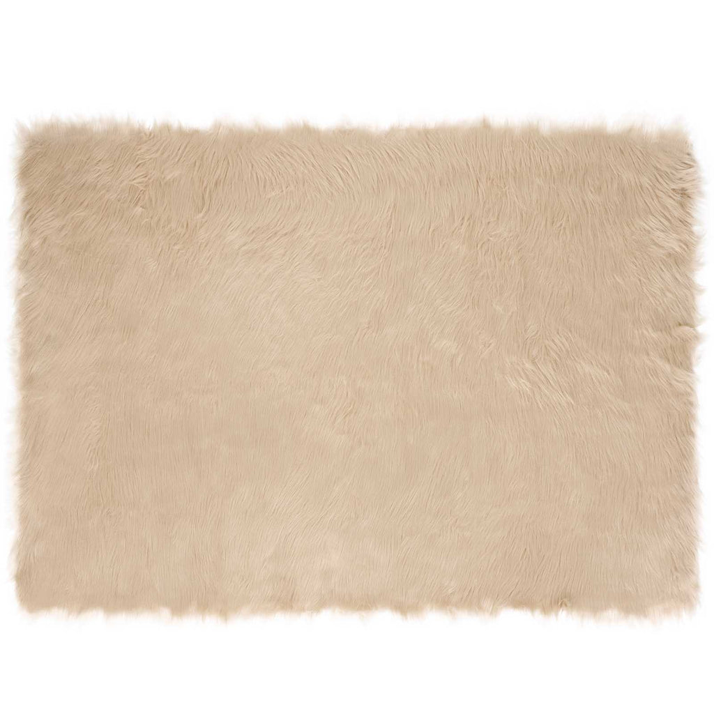 Tappeto in finta TAFALLA Beige 120 x 170 cm Poliestere