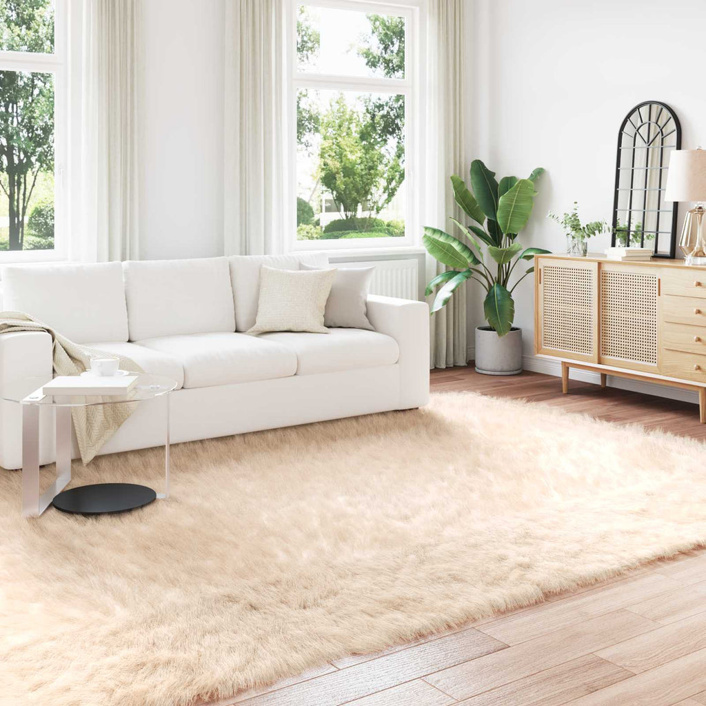 Tappeto in finta TAFALLA Beige 240 x 340 cm Poliestere