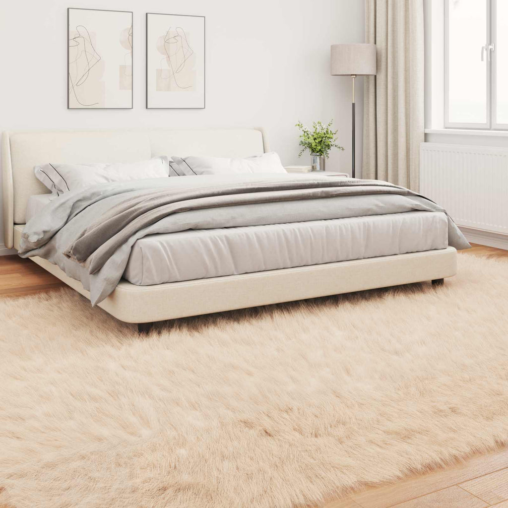 Tappeto in finta TAFALLA Beige 240 x 340 cm Poliestere