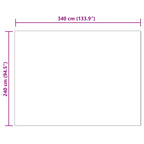 Tappeto in finta TAFALLA Beige 240 x 340 cm Poliestere