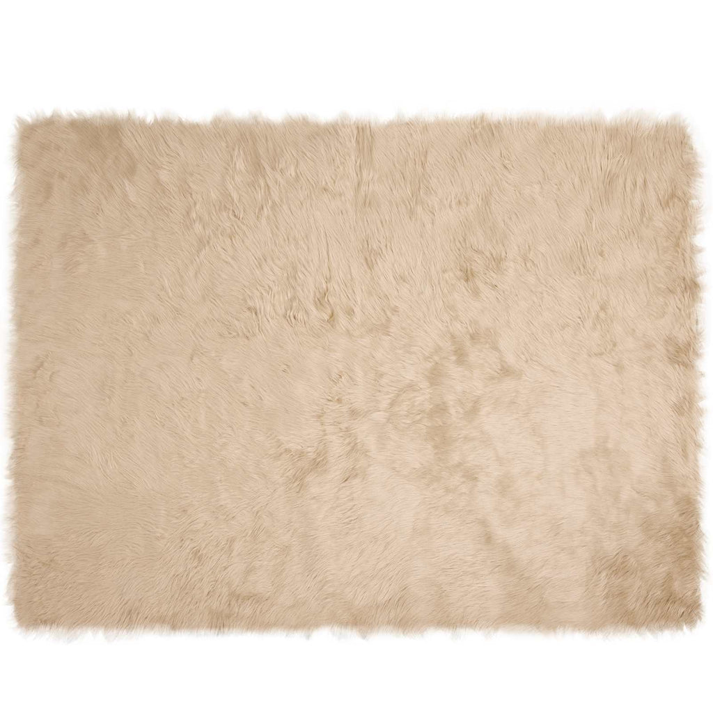 Tappeto in finta TAFALLA Beige 240 x 340 cm Poliestere