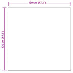 Tappeto in finta TAFALLA Beige 120 x 120 cm Poliestere