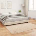 Tappeto in finta TAFALLA Beige 160 x 160 cm Poliestere