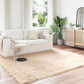 Tappeto in finta TAFALLA Beige 240 x 240 cm Poliestere