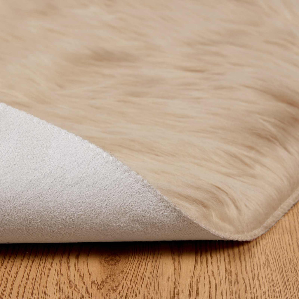 Tappeto in finta TAFALLA Beige Ø 80 cm Poliestere