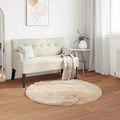 Tappeto in finta TAFALLA Beige Ø 100 cm Poliestere