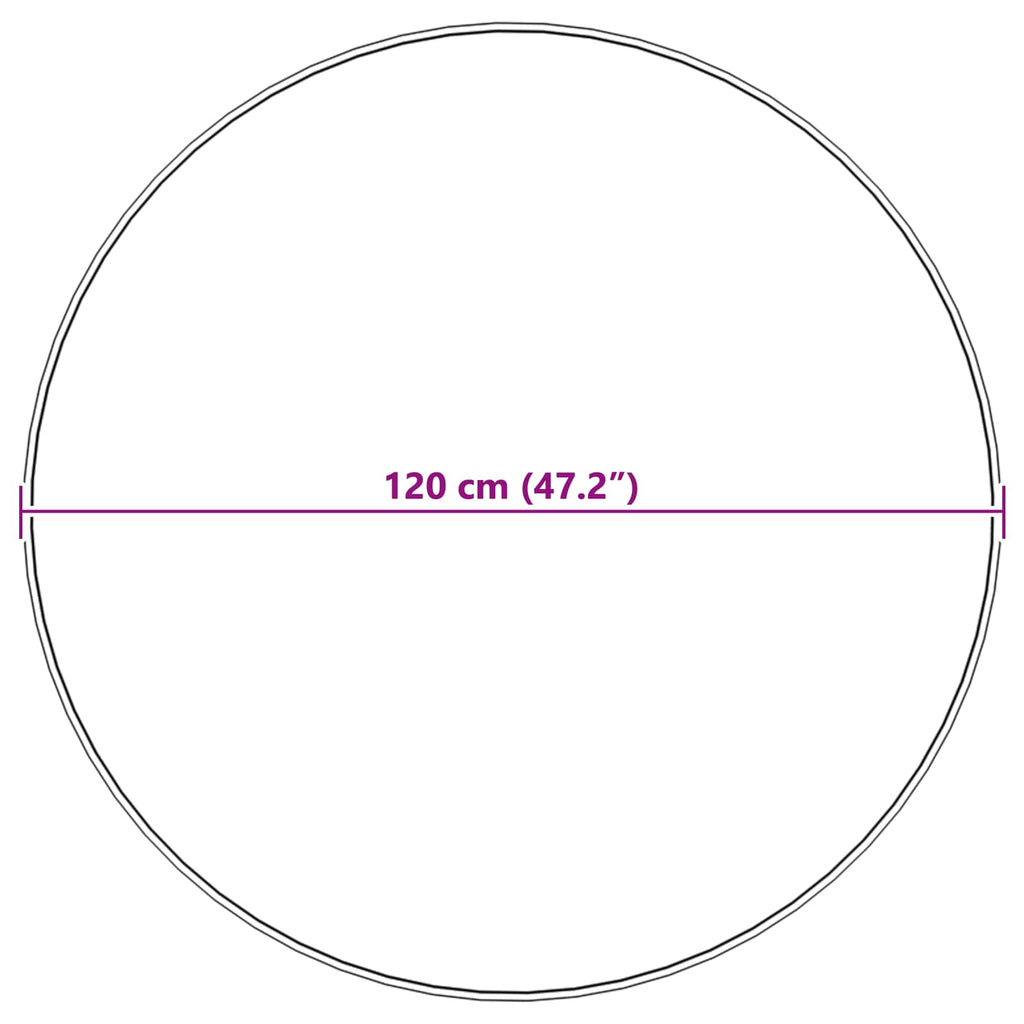 Tappeto in finta TAFALLA Beige Ø 120 cm Poliestere