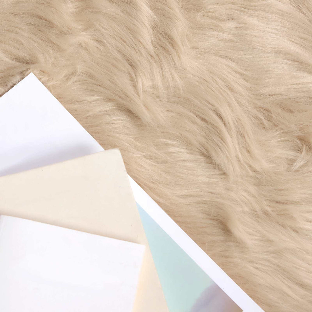 Tappeto in finta TAFALLA Beige Ø 160 cm Poliestere