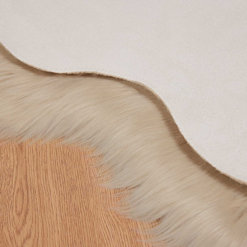 Tappeto in finta TAFALLA Beige 60 x 90 cm Poliestere