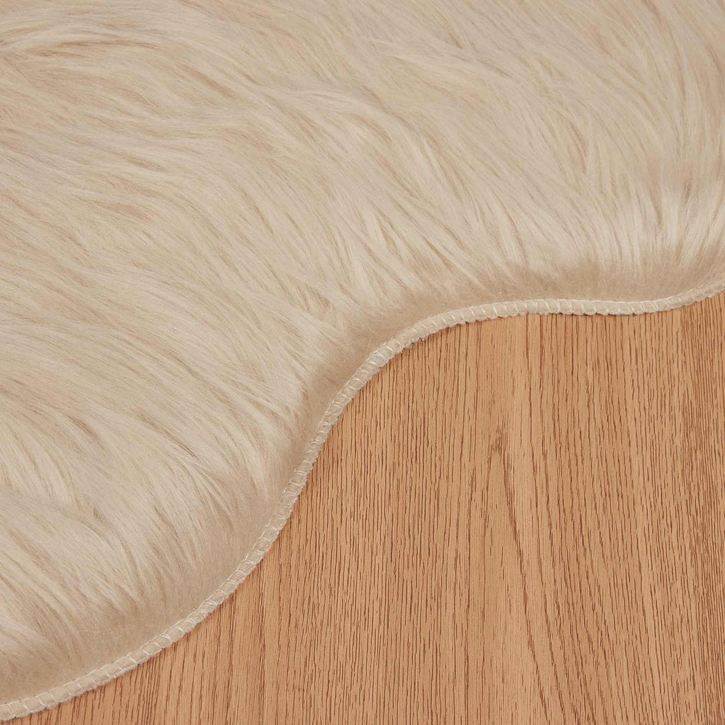 Tappeto in finta TAFALLA Beige 60 x 90 cm Poliestere