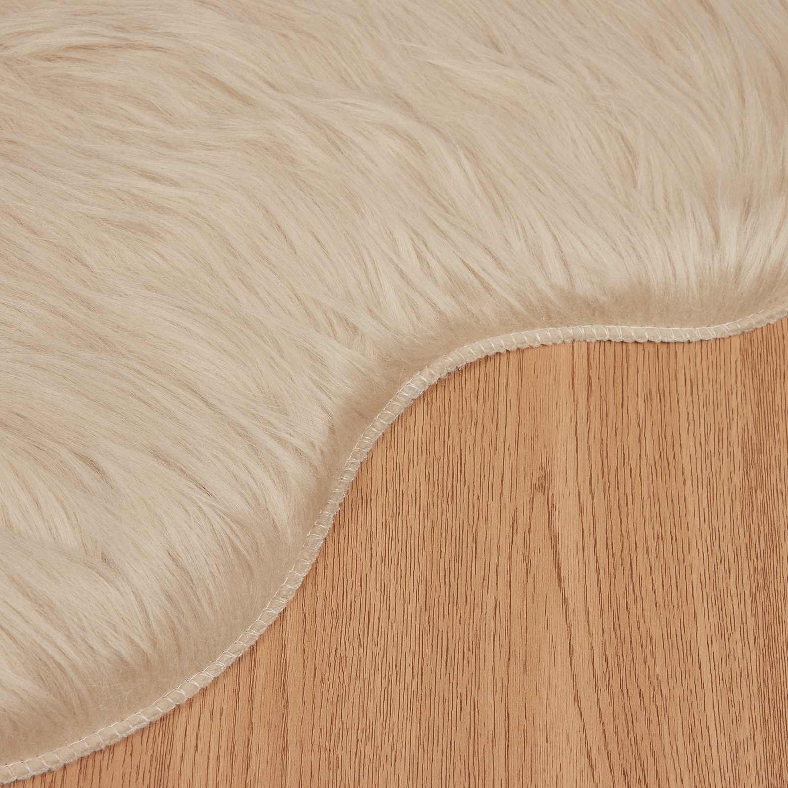 Tappeto in finta TAFALLA Beige 60 x 90 cm Poliestere