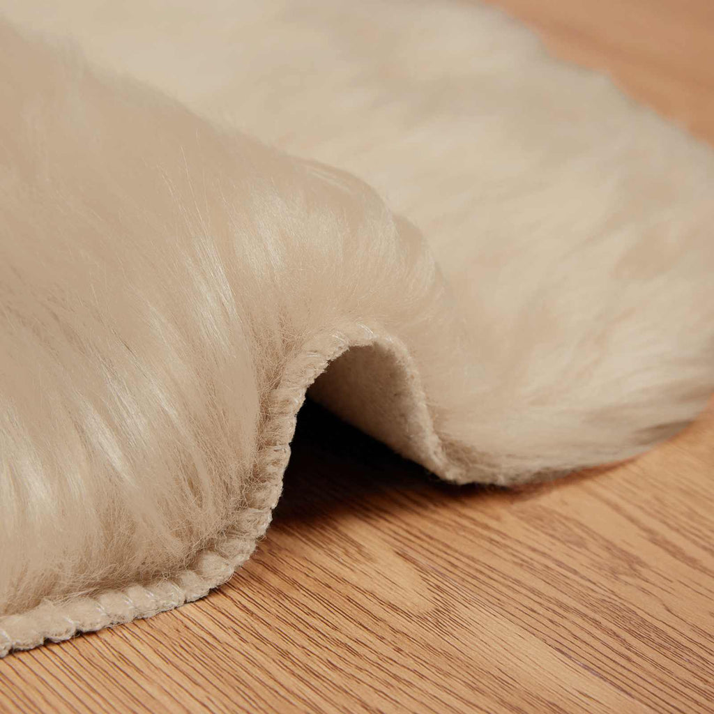 Tappeto in finta TAFALLA Beige 80 x 120 cm Poliestere