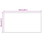 Tappeto in finta TAFALLA Crema 80 x 150 cm Poliestere
