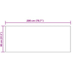 Tappeto in finta TAFALLA Crema 80 x 200 cm Poliestere