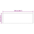 Tappeto in finta TAFALLA Crema 80 x 250 cm Poliestere