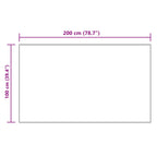 Tappeto in finta TAFALLA Crema 100 x 200 cm Poliestere