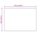 Tappeto in finta TAFALLA Crema 120 x 170 cm Poliestere
