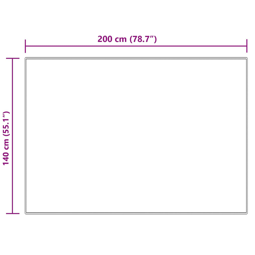 Tappeto in finta TAFALLA Crema 140 x 200 cm Poliestere