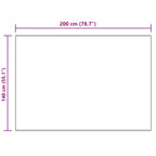 Tappeto in finta TAFALLA Crema 140 x 200 cm Poliestere