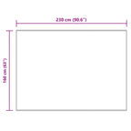 Tappeto in finta TAFALLA Crema 160 x 230 cm Poliestere