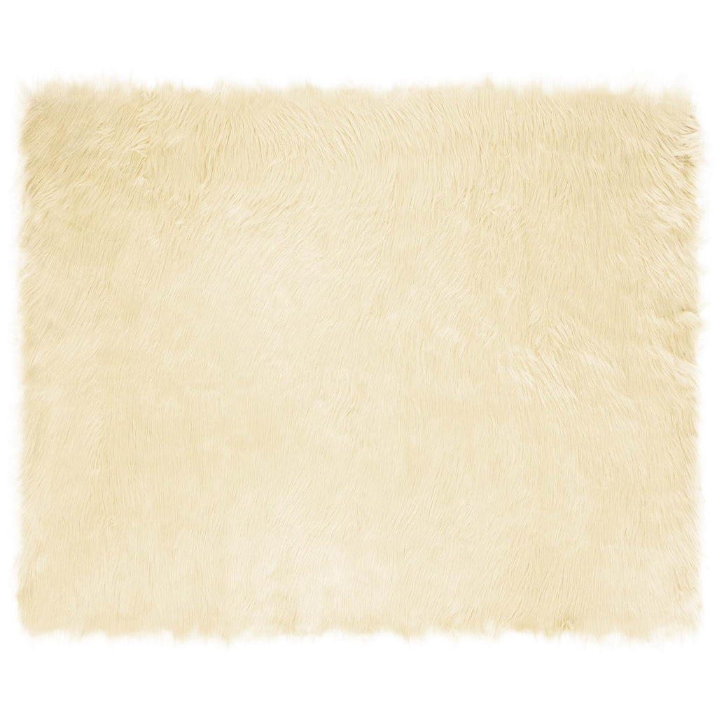 Tappeto in finta TAFALLA Crema 200 x 280 cm Poliestere