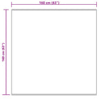 Tappeto in finta TAFALLA Crema 160 x 160 cm Poliestere