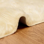 Tappeto in finta TAFALLA Crema 200 x 200 cm Poliestere