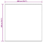 Tappeto in finta TAFALLA Crema 200 x 200 cm Poliestere