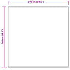 Tappeto in finta TAFALLA Crema 240 x 240 cm Poliestere