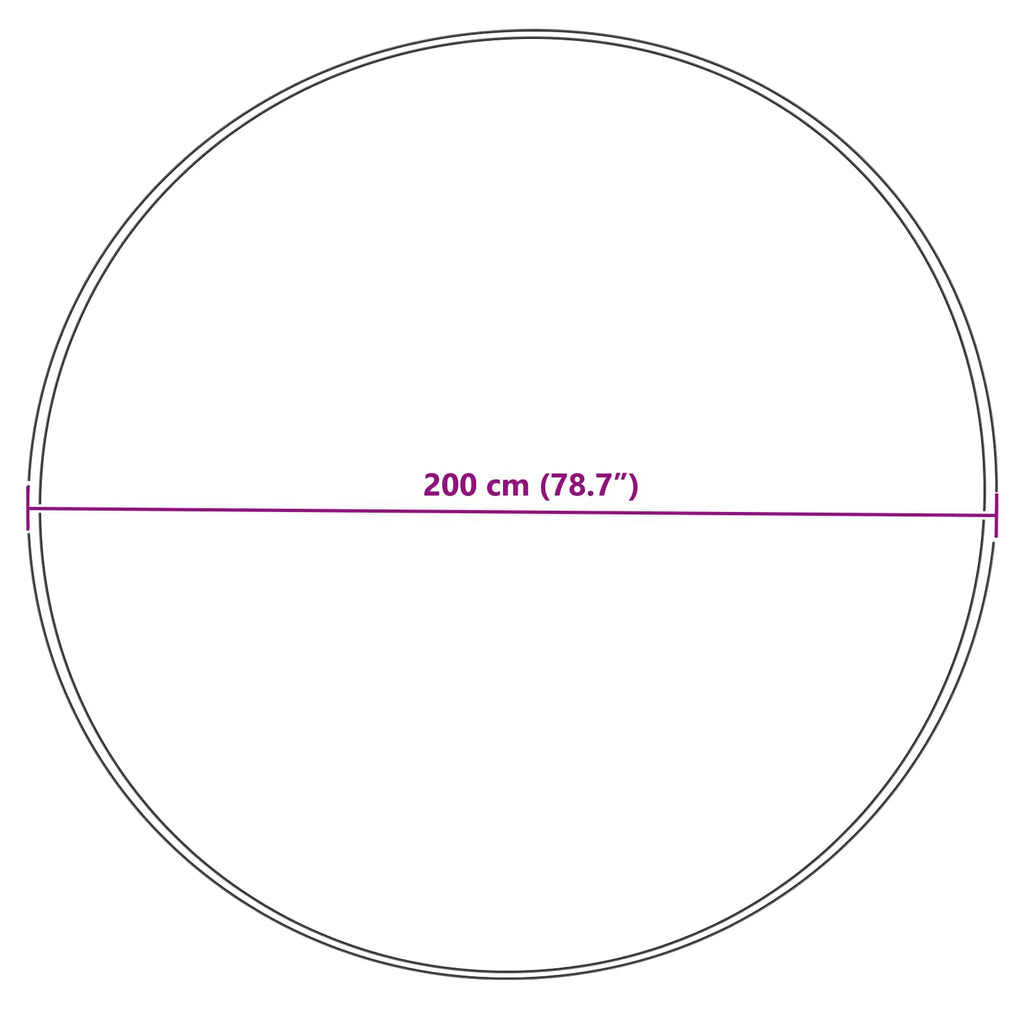 Tappeto in finta TAFALLA Crema Ø 200 cm Poliestere