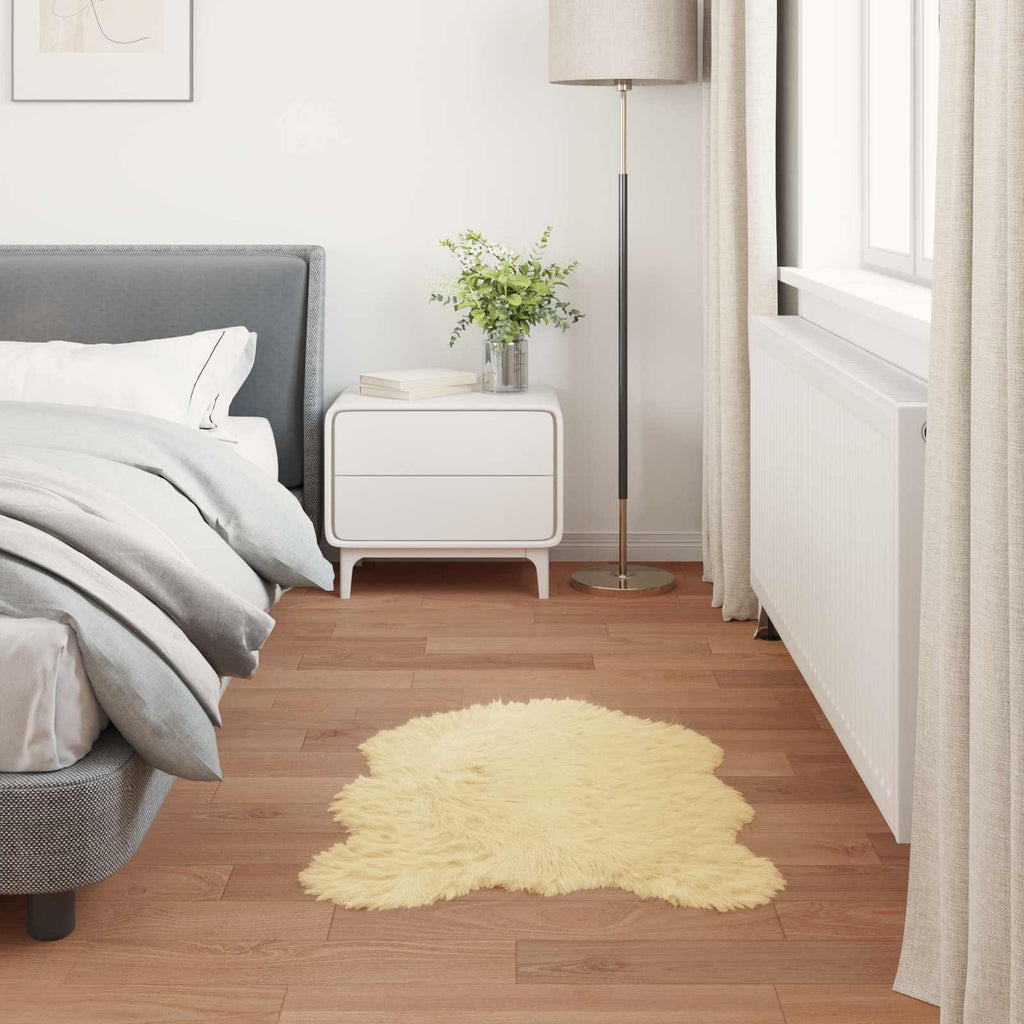 Tappeto in finta TAFALLA Crema 50 x 80 cm Poliestere