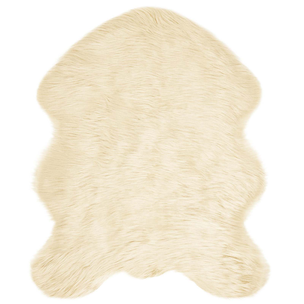 Tappeto in finta TAFALLA Crema 50 x 80 cm Poliestere
