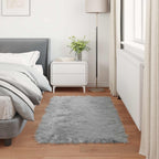 Tappeto in finta TAFALLA Grigio 60 x 110 cm Poliestere