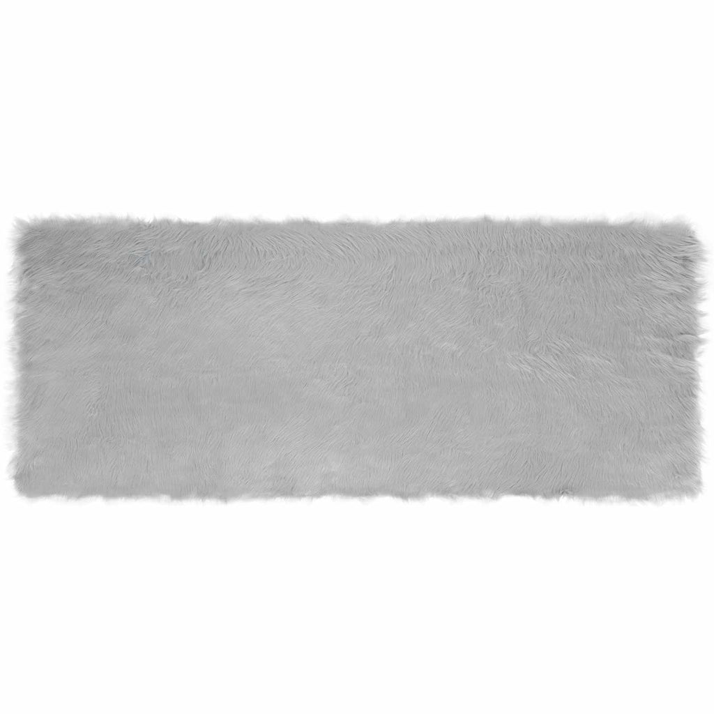 Tappeto in finta TAFALLA Grigio 80 x 200 cm Poliestere