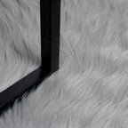 Tappeto in finta TAFALLA Grigio 100 x 200 cm Poliestere
