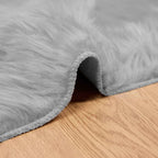 Tappeto in finta TAFALLA Grigio 100 x 200 cm Poliestere