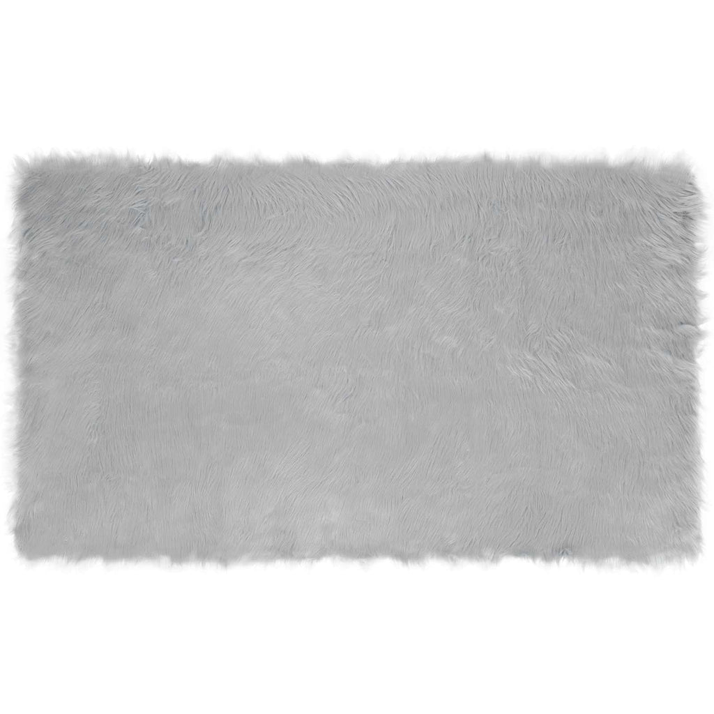 Tappeto in finta TAFALLA Grigio 100 x 200 cm Poliestere