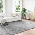 Tappeto in finta TAFALLA Grigio 200 x 280 cm Poliestere