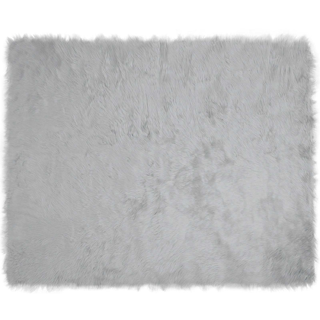 Tappeto in finta TAFALLA Grigio 200 x 280 cm Poliestere